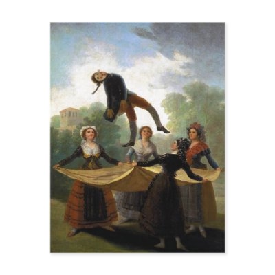 Francisco Goya, Kuka The Straw Manikin 1791-92 Oil by rahulbiswas