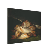 Francisco Goya - Still Life with Golden Bream Stretched Canvas Prints