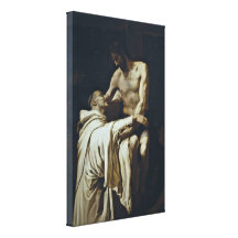 Francisco Ribalta - Christ and St Bernard Canvas Print