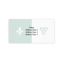 Franco Ontarian flag Address Label