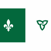 Franco Ontarian flag Photo Cut Outs