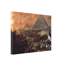 Francois-Louis Watteau - bataille des pyramides Toile Tendue Sur Châssis