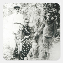 Francois Mauriac (1885-1970) as a child (b/w photo Sticker