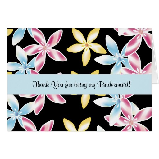 Frangipani Bridesmaid Notecard