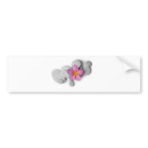Frangipani Calm Bumper Sticker