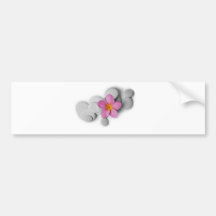 Frangipani Calm Bumper Sticker