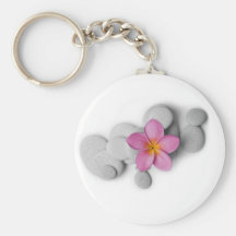 Frangipani Calm Key Chain