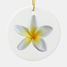 Frangipani Flower Christmas Tree Ornaments