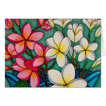 Frangipani Note Card