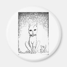 Franken Kitty Refrigerator Magnet