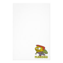 FRANKENKID cartoon frankenstein kid toon Stationery Paper