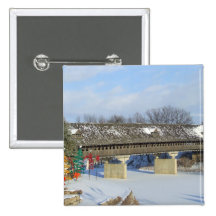 Frankenmuth Michigan a couvert le bouton de pont e Badge