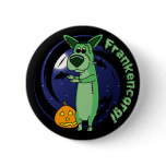 Frankenstein Corgi Button