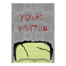 Frankenstein Halloween Party Invitation