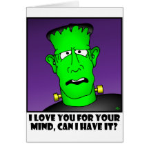 FRANKENSTEIN MIND-2 GREETING CARD