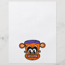Frankenstein monkey in orange flyer