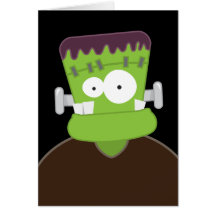 Frankenstein Monster | Kids Happy Halloween Card