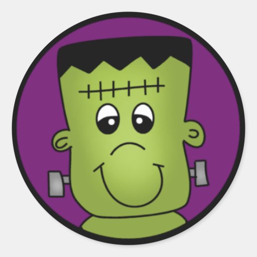 Frankenstein Round Stickers