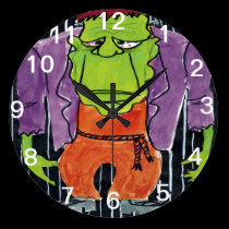 Frankenstein Wall Clock wall clocks
