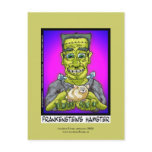 Frankenstein's Hamster Funny Cartoon Postcard