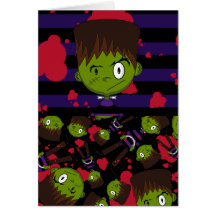 Frankensteins Monster Patterned Card