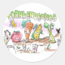 FrankenVeggies Millions Against Monsanto Stickers