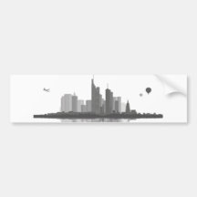 Frankfurt am Main Skyline Aufkleber Autoaufkleber