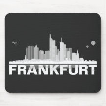 Frankfurt City Skyline Geschenkidee Mousepad