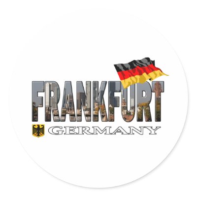 Frankfurt Germany Round Sticker by davzke