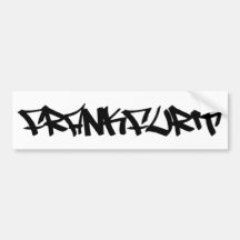 Frankfurt icon bumper sticker