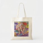 Franz Marc- Act w/ Cat 1910 Female Nude Kitty Girl Tote Bag