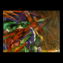 Franz Marc - Animal Fates 1913 Canvas Death After posters