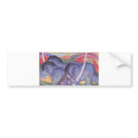 Franz Marc - Big Blue Horse 1911 Canvas Equine Bumper Stickers