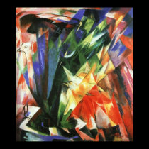 Franz Marc - Birds 1914 Oil Canvas bird flock posters