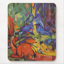 Franz Marc - Deer in Forest Mousepads