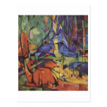 Franz Marc - Deer in Woods II 1913-14 Moon Fawn Postcards