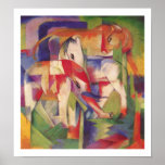 Franz Marc -Elephant, horse, cattle, winter Poster