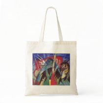Franz Marc - Fabeltiere I 1913 Horse Abstract Bag