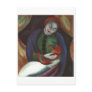 Franz Marc - Girl w/ Cat 1912 red kitty Female Kat