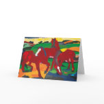 Franz Marc - Red Horses
