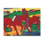 Franz Marc - Red Horses