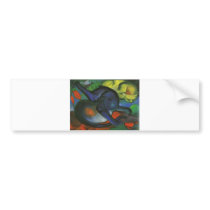 Franz Marc - Two Cats Blue & Yellow 1912 kitty oil