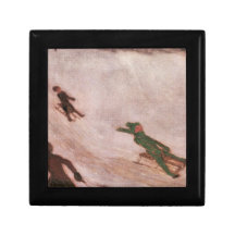 Franz von Stuck - Children sledding Gift Boxes