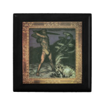 Franz von Stuck - Hercules and the Hydra Trinket Boxes