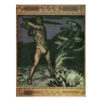 Franz von Stuck - Hercules and the Hydra postcards