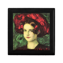 Franz von Stuck - Mary with red hat Gift Boxes