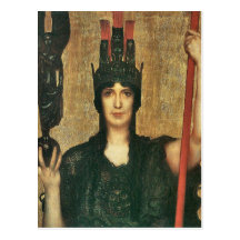 Franz von Stuck - Pallas Athene Postcard