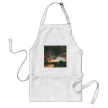 Franz von Stuck - Sunset at the sea Aprons