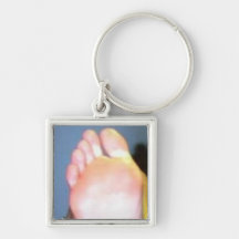 FRAPPEZ DU PIED PORTE-CLEF