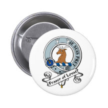 Fraser of Lovat Clan Badge Button